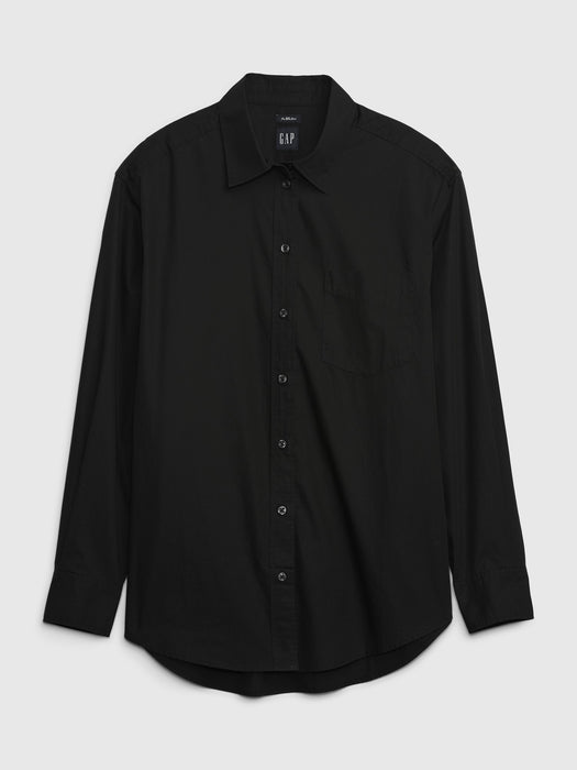 Organic Cotton Poplin Big Shirt
