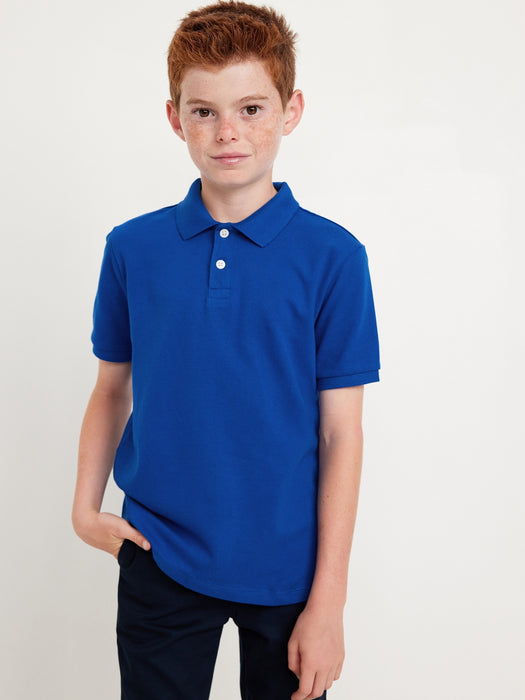 School Uniform Pique Polo Shirt for Boys