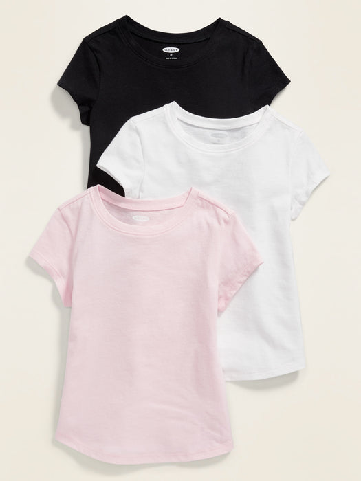 Short-Sleeve T-Shirt 3-Pack for Toddler Girls