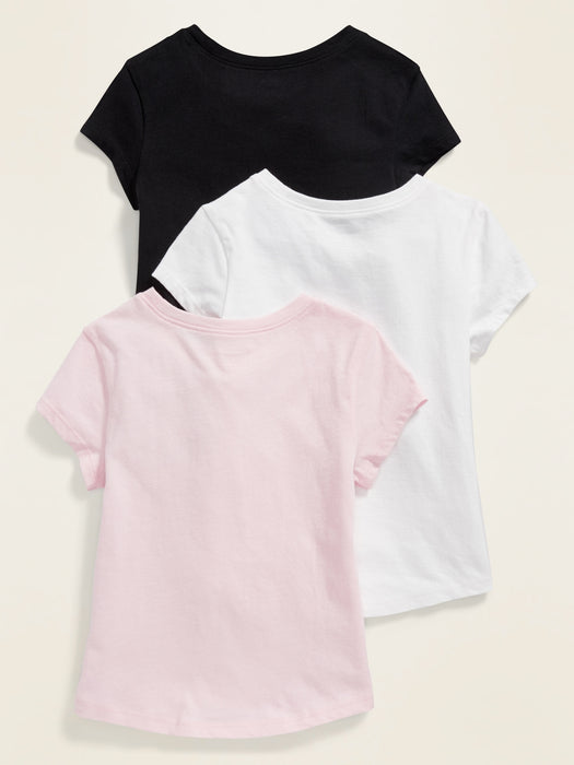 Short-Sleeve T-Shirt 3-Pack for Toddler Girls