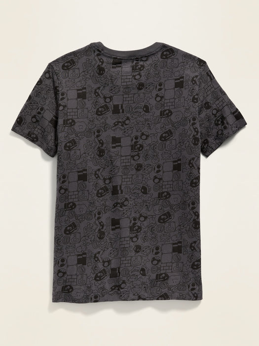 Gender-Neutral Super Mario Graphic Printed T-Shirt For Kids