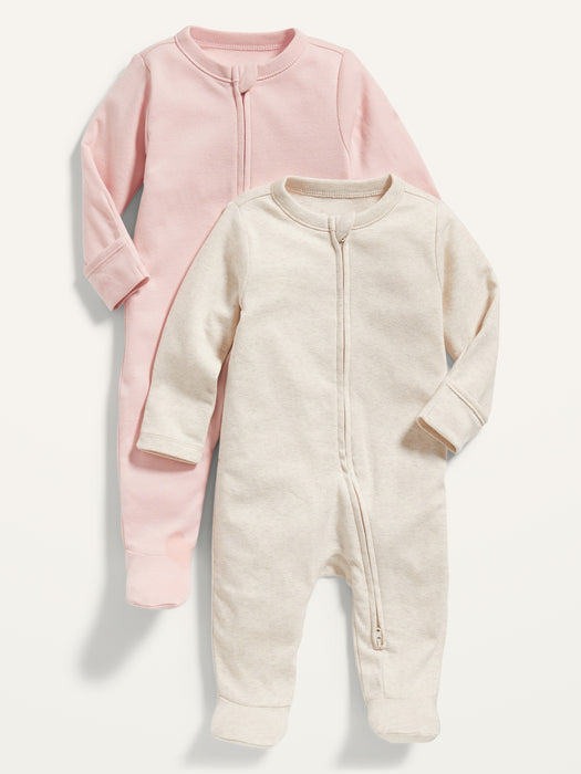 Unisex Sleep & Play One-Piece 2-Pack for Baby