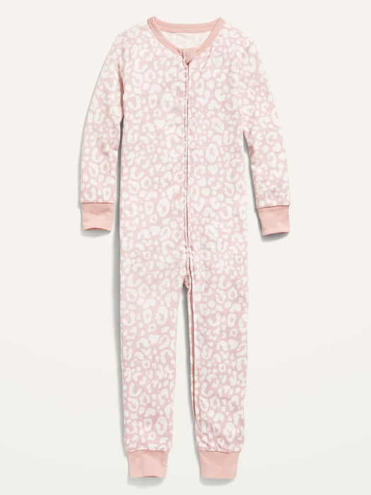 Unisex Snug-Fit 2-Way-Zip Printed Pajama One-Piece for Toddler & Baby