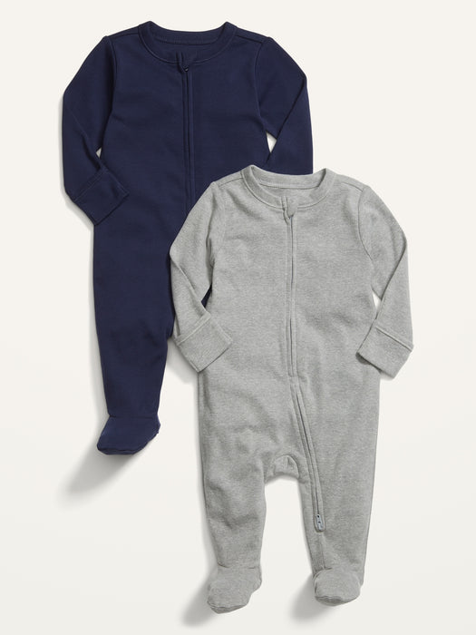 Unisex Sleep & Play One-Piece 2-Pack for Baby