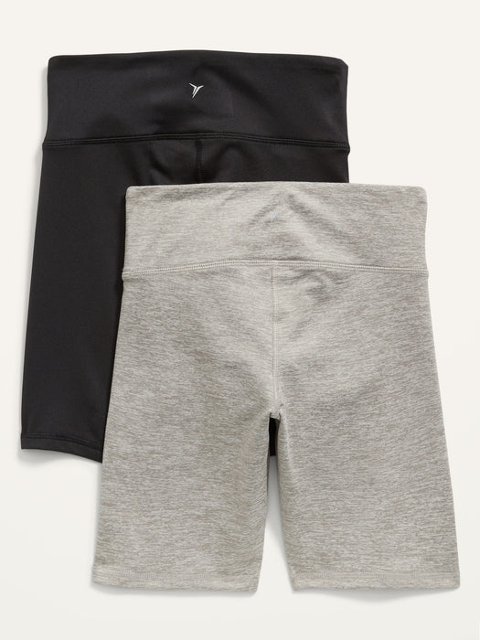 2-Pack High-Waisted Biker Shorts for Girls