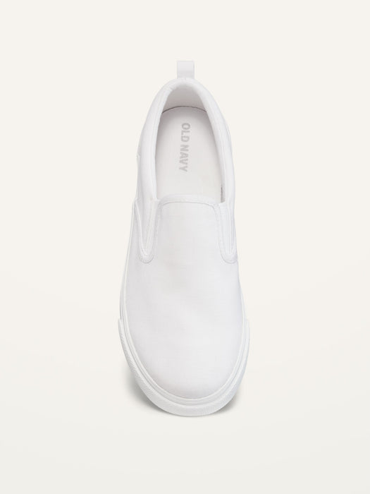 Gender-Neutral Canvas Slip-On Sneakers for Kids