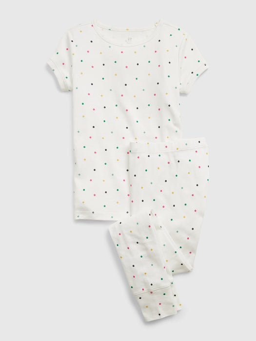 Kids 100% Organic Cotton Polk-A-Dot PJ Set