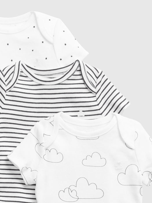 Baby 100% Organic Cotton First Favorites Bodysuit (3-Pack)