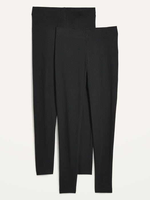 High-Waisted Ankle Leggings 2-Pack For Women