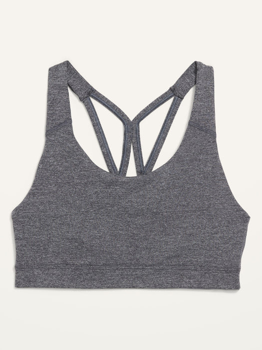 PowerPress Medium Support Strappy Sports Bra for Women XS-XXL