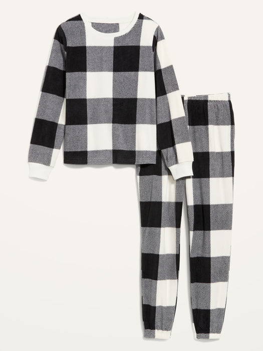 Matching Printed Microfleece Pajama Set for Women