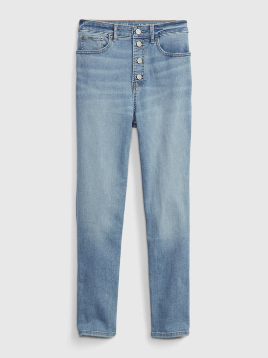 Teen Sky High Rise Skinny Ankle Jeans with Washwell