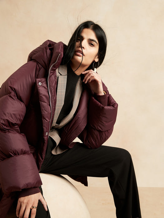 Petite Water-Repellent Puffer Coat