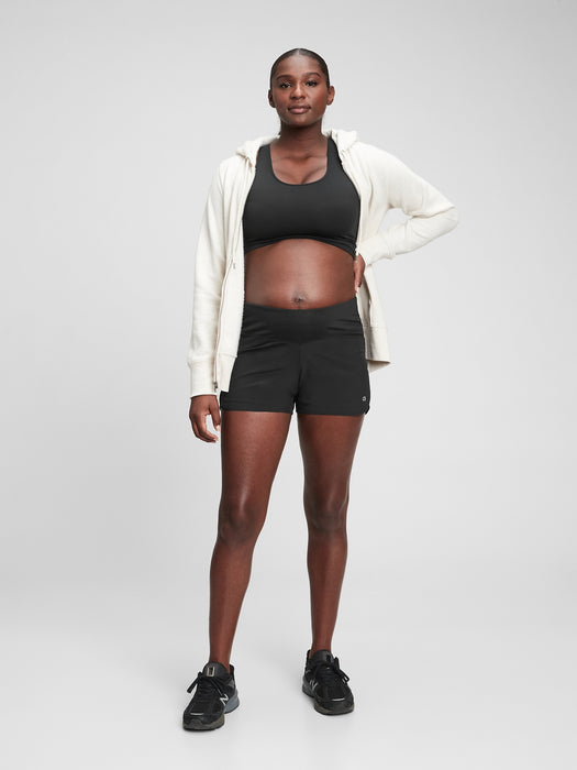 Maternity GapFit Wide Waistband 3.5" Running Shorts