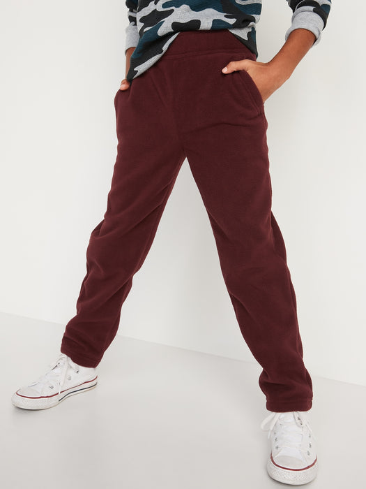 Cozy Micro Fleece Tapered Sweatpants For Boys