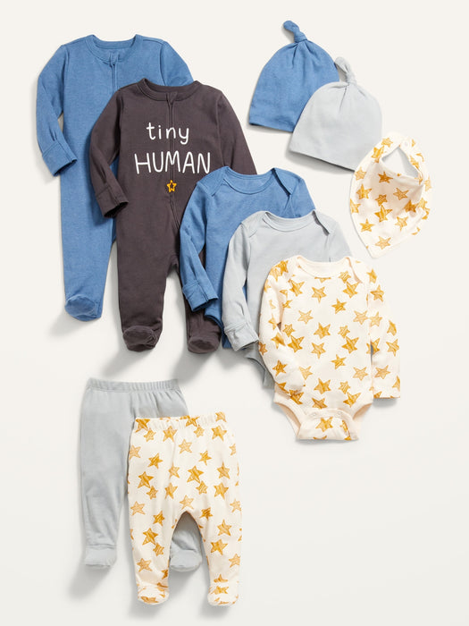 Unisex Layette Essentials 10-Pack for Baby