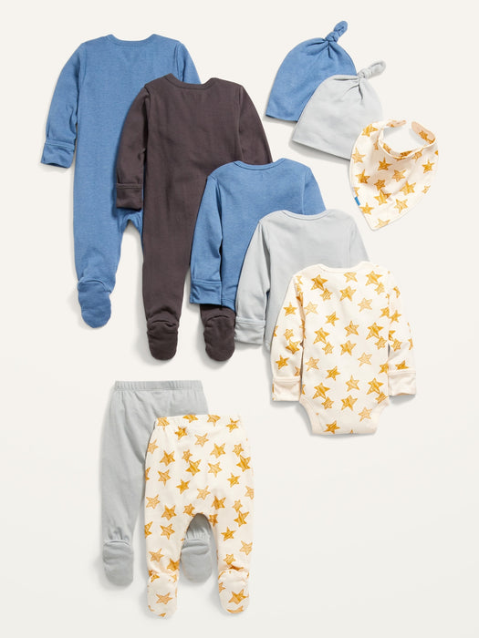 Unisex Layette Essentials 10-Pack for Baby