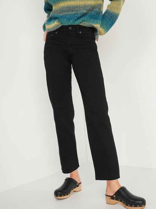 Wow Loose Non-Stretch Black Jeans for Men