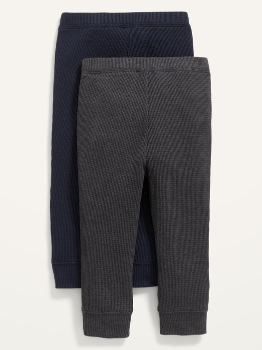 Unisex Thermal-Knit Leggings 2-Pack for Toddler
