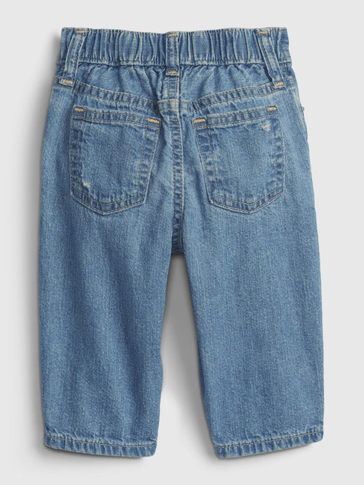 Baby 100% Organic '90s Loose Fit Jeans with Washwell