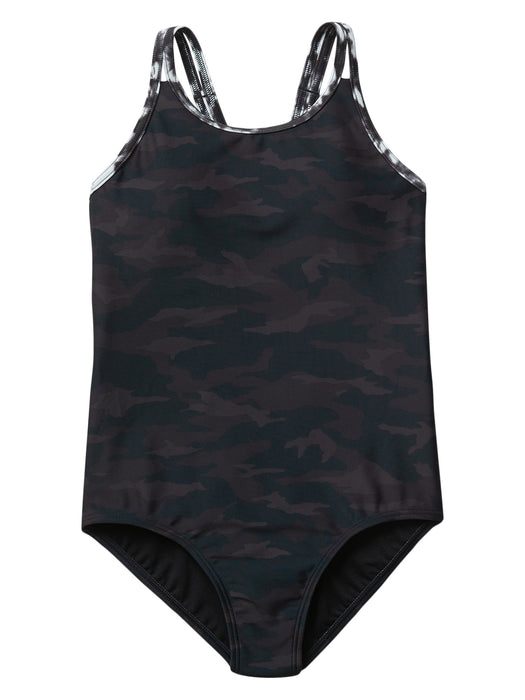 Athleta Girl Camo Tie Dye One Piece