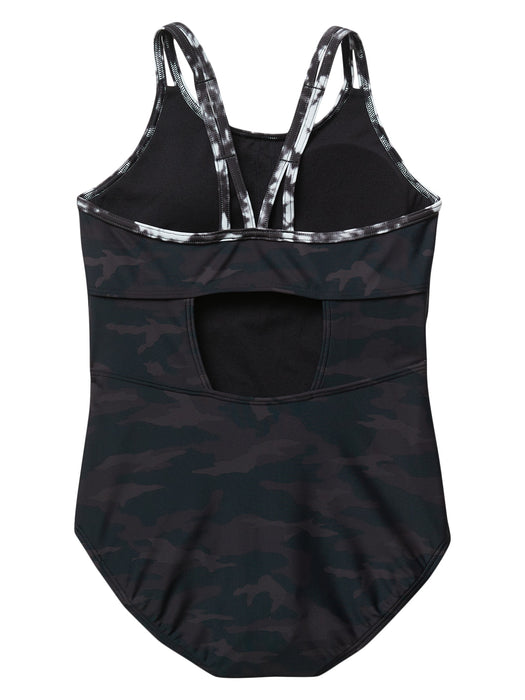 Athleta Girl Camo Tie Dye One Piece