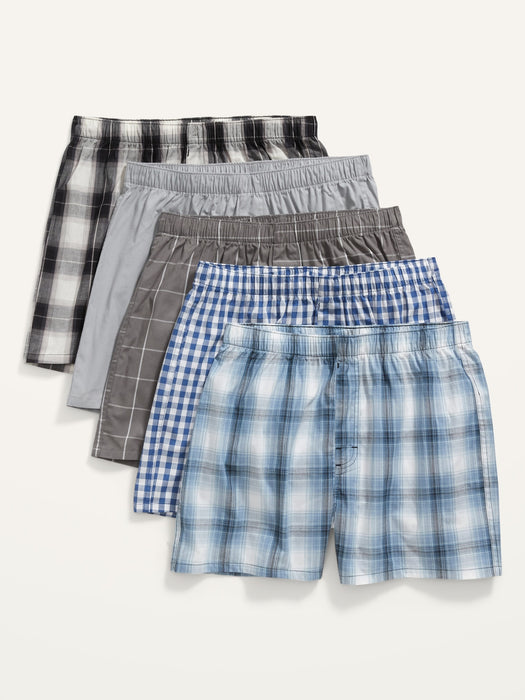 Soft-Washed Boxer Shorts 5-Pack -- 3.75-inch inseam