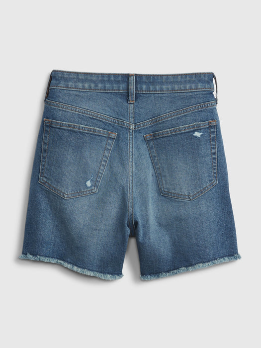 Teen Sky High Rise Denim Shorts