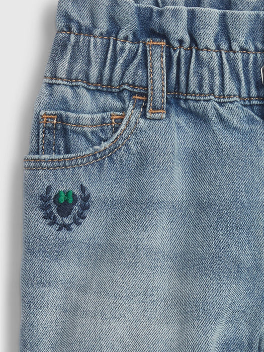babyGap &#124 Disney Minnie Mouse Just Like Mom Denim Shorts with Washwell