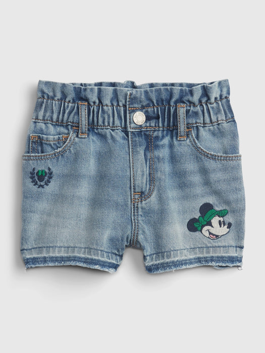 babyGap &#124 Disney Minnie Mouse Just Like Mom Denim Shorts with Washwell