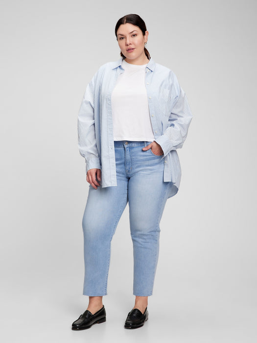 Mid Rise Girlfriend Jeans with Washwell