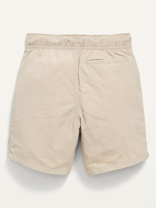 Functional-Drawstring Cargo Shorts for Toddler Boys