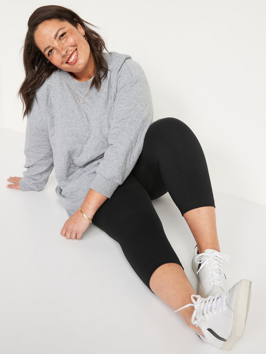 High-Waisted Fashion Layering Cropped Legging