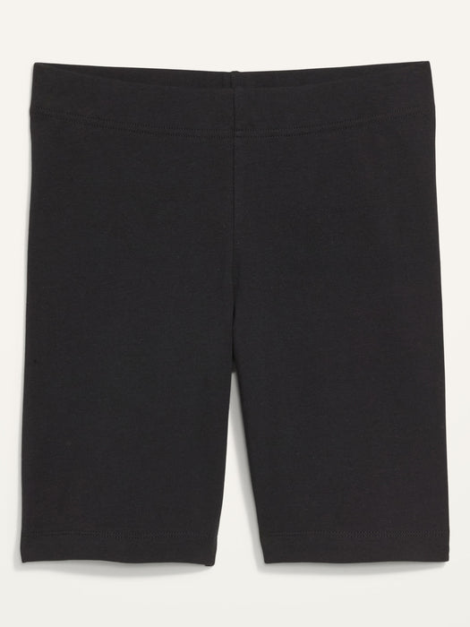 High-Waisted Jersey Biker Shorts -- 8-inch inseam