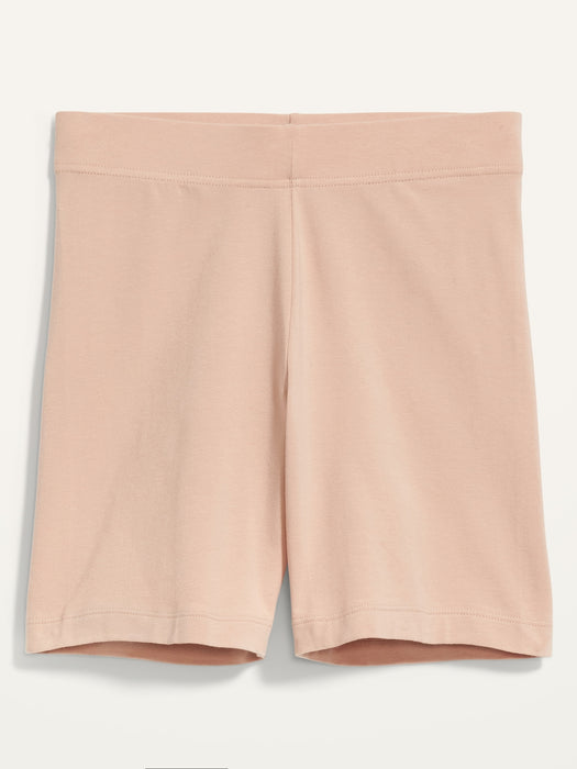 High-Waisted Jersey Biker Shorts -- 6-inch inseam