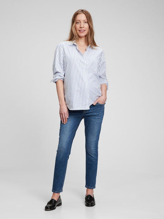 Maternity True Waistband Full Panel True Skinny Jeans with Washwell