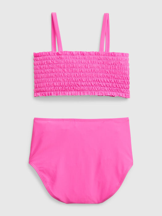 Kids Recycled Smocked Swim Two-Piece