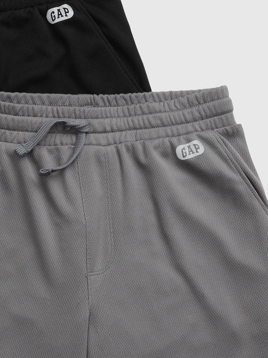 GapFit Kids Recycled Mesh Pull-On Shorts (2-Pack)