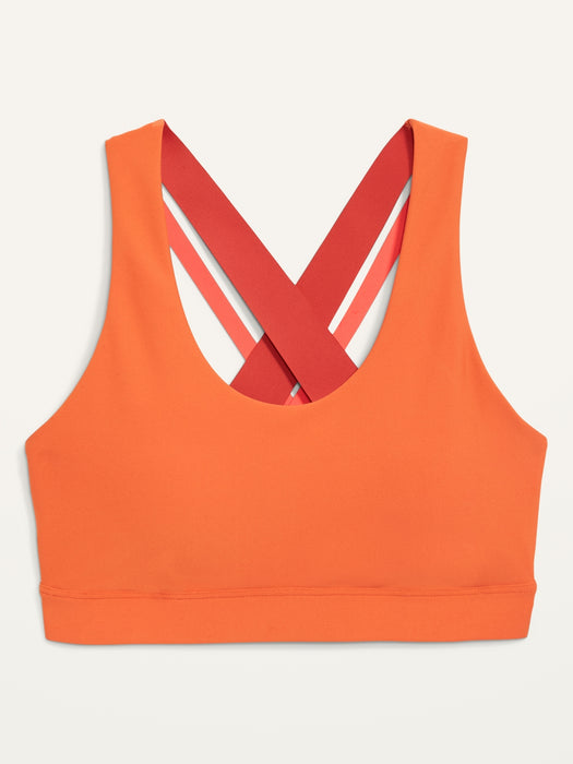 Medium Support PowerSoft Strappy Cross-Back Sports Bra for Women XS-XXL