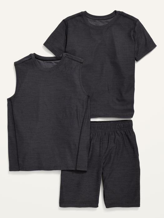 Breathe ON T-Shirt, Tank Top & Shorts 3-Pack for Boys