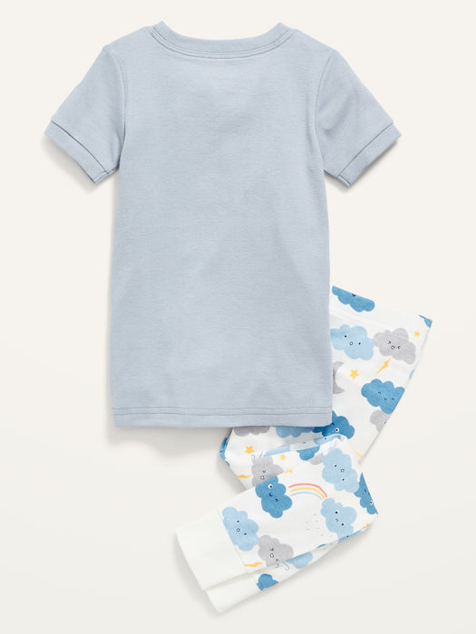 Unisex Printed Pajama Set for Toddler & Baby