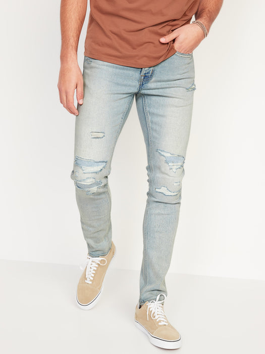 Skinny Built-In Flex Ripped Jeans for Men