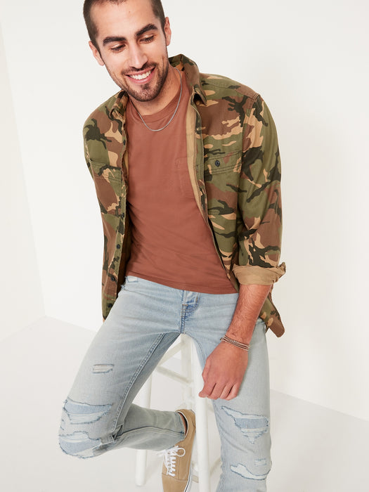 Skinny Built-In Flex Ripped Jeans for Men