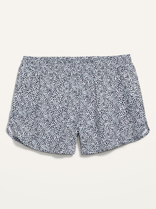 Mid-Rise StretchTech Dolphin-Hem Run Shorts for Women -- 4-inch inseam