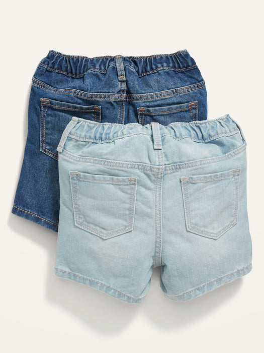 Unisex Pull-On Jean Shorts 2-Pack for Toddler