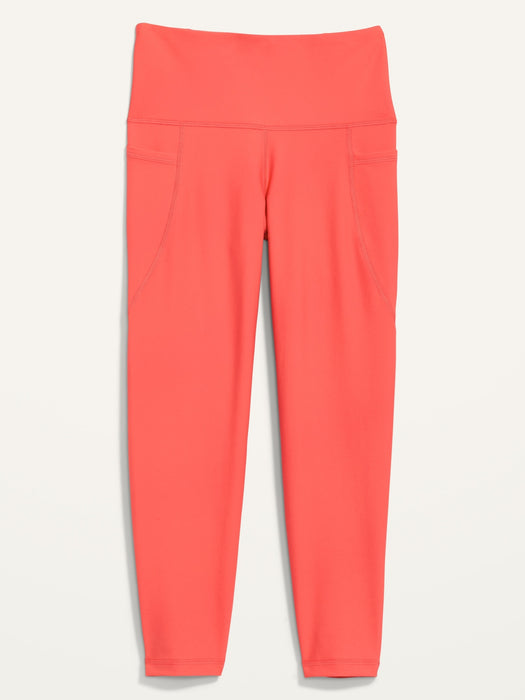 High-Waisted PowerSoft Side-Pocket Crop Leggings for Women