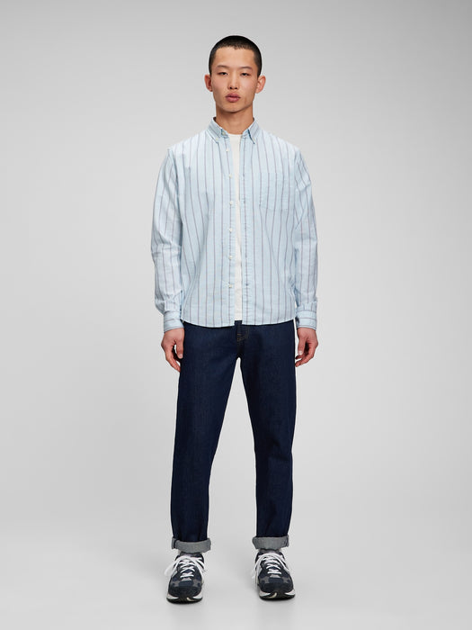 Classic Oxford Shirt in Untucked Fit with In-Conversion Cotton