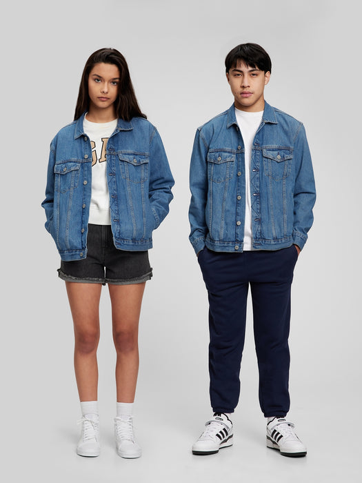 Teen Oversized Denim Jacket with Washwell