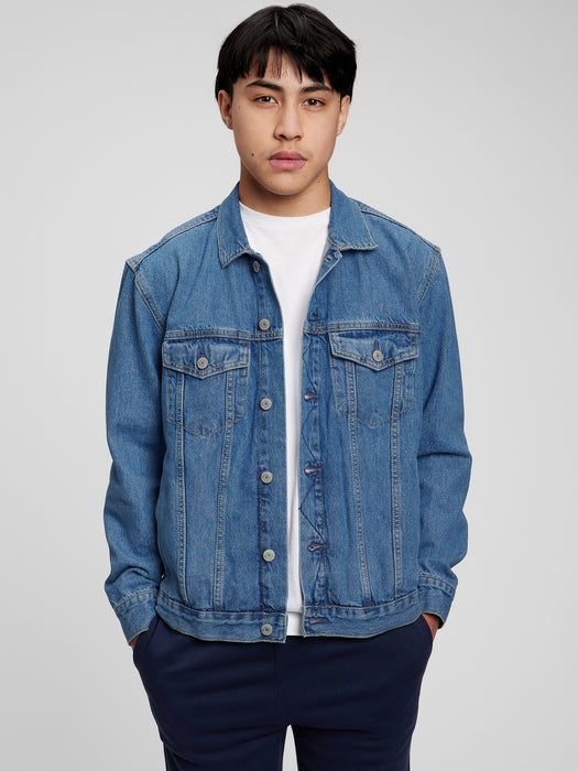 Teen Oversized Denim Jacket with Washwell