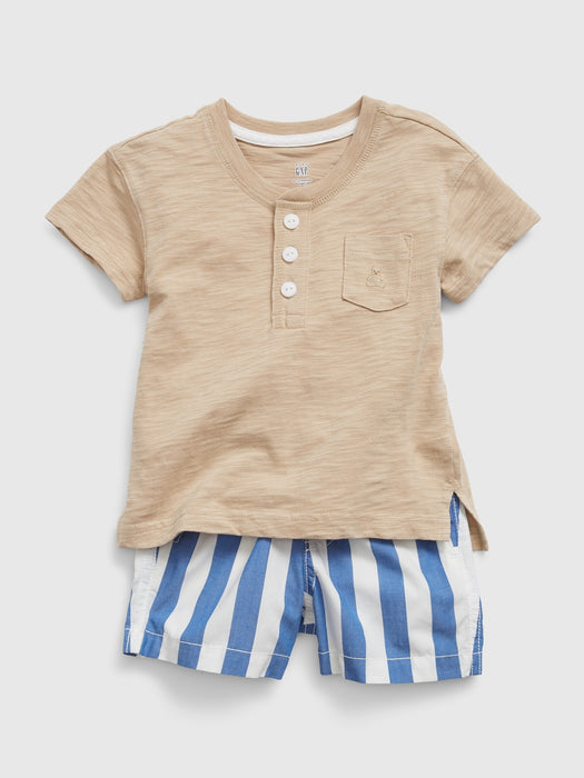 Baby Pocket T-Shirt & Shorts Outfit Set